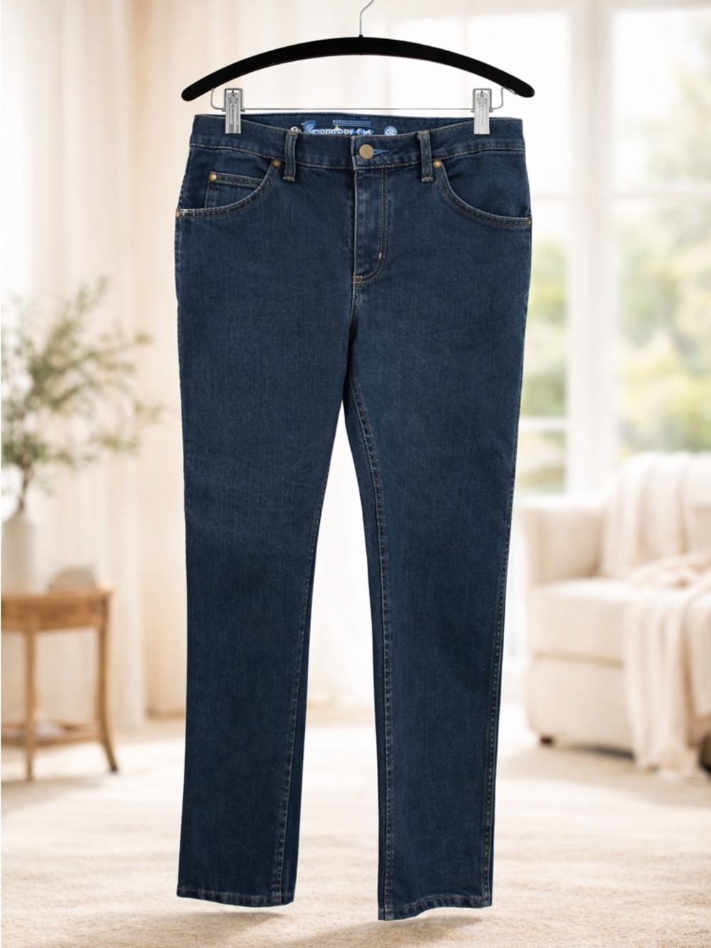 Wrangler Premium performance Cowboy Cut Dark Wash Straight Leg Jeans